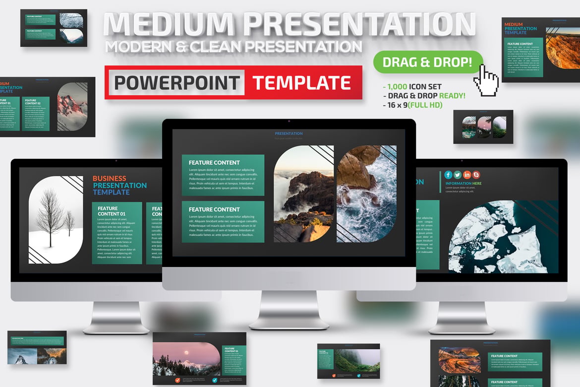 Template Presentasi PowerPoint Medium yang Menarik dan Profesional
