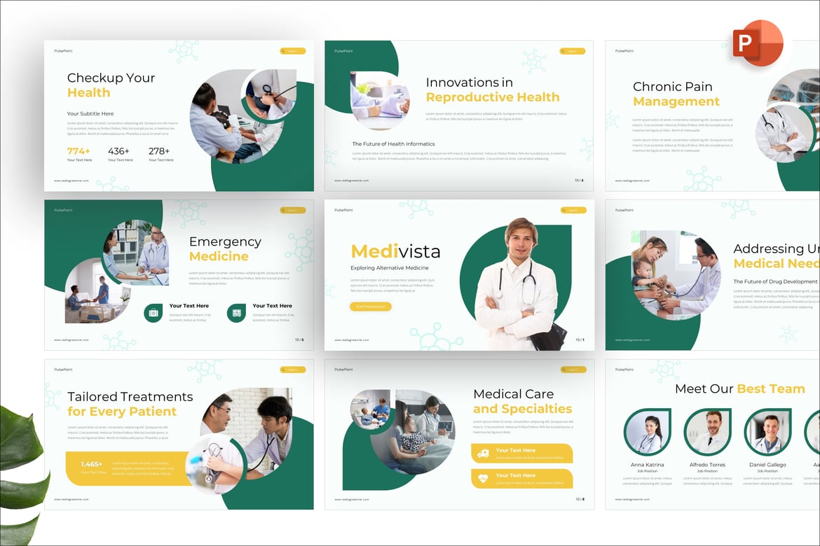 Template Presentasi Medivista untuk Kesehatan yang Menarik dan Profesional