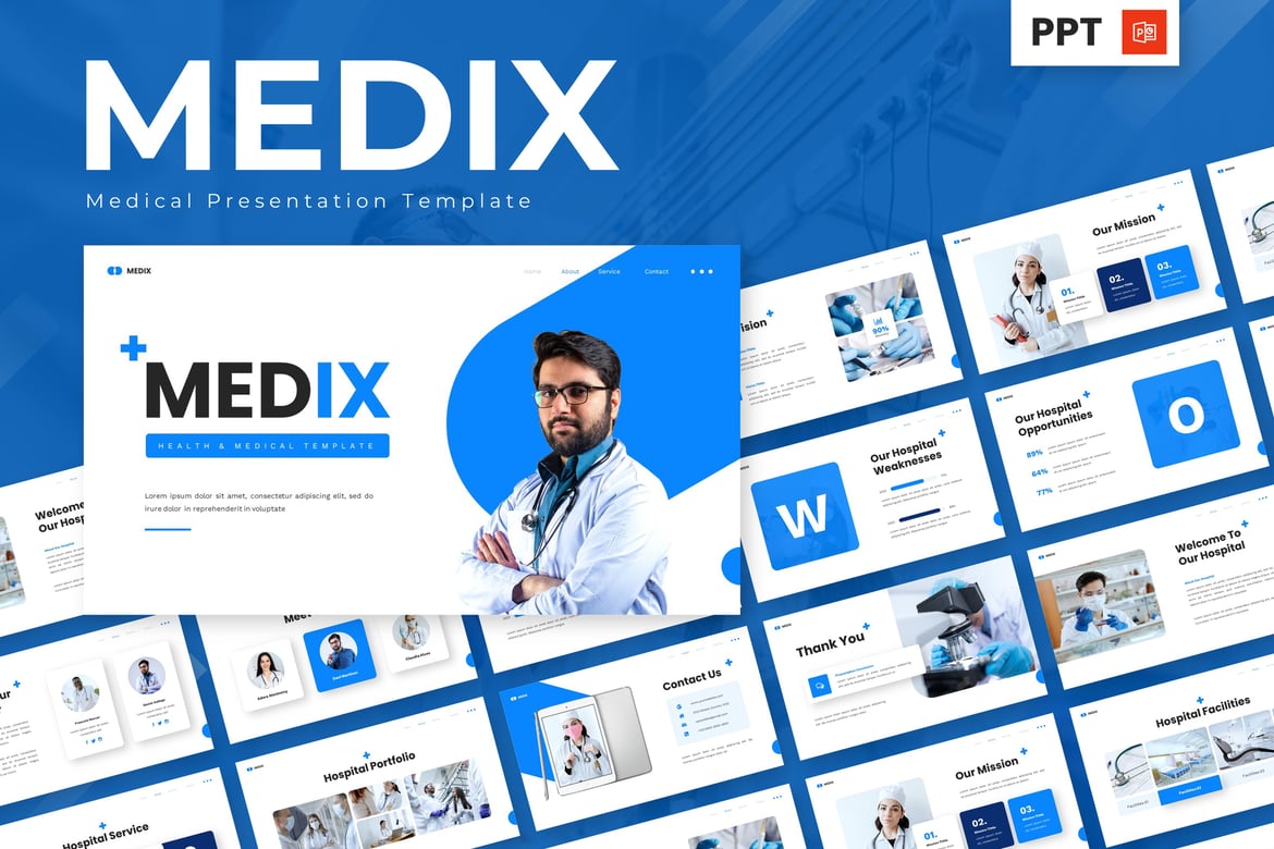Medix - Template Powerpoint Medis Profesional