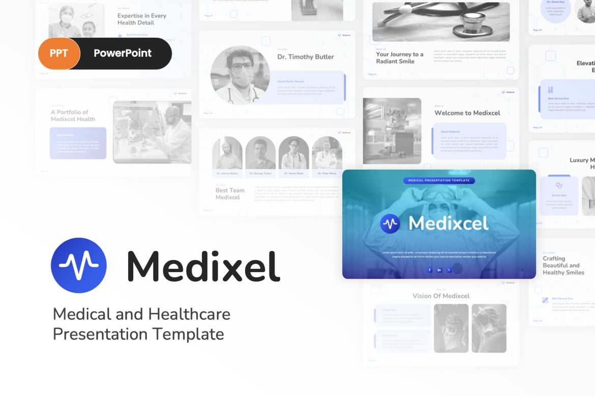 Medixel - Template PowerPoint Medis yang Menarik dan Profesional