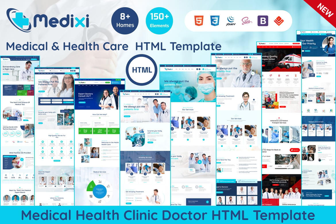 Medixi - Template Website Klinik Dokter dan Perawatan Kesehatan