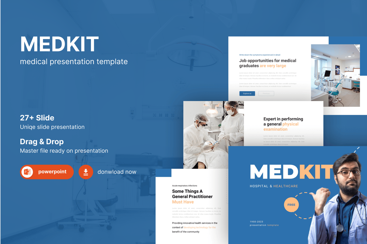 Medkit – Template Presentasi Kesehatan dan Medis yang Menarik