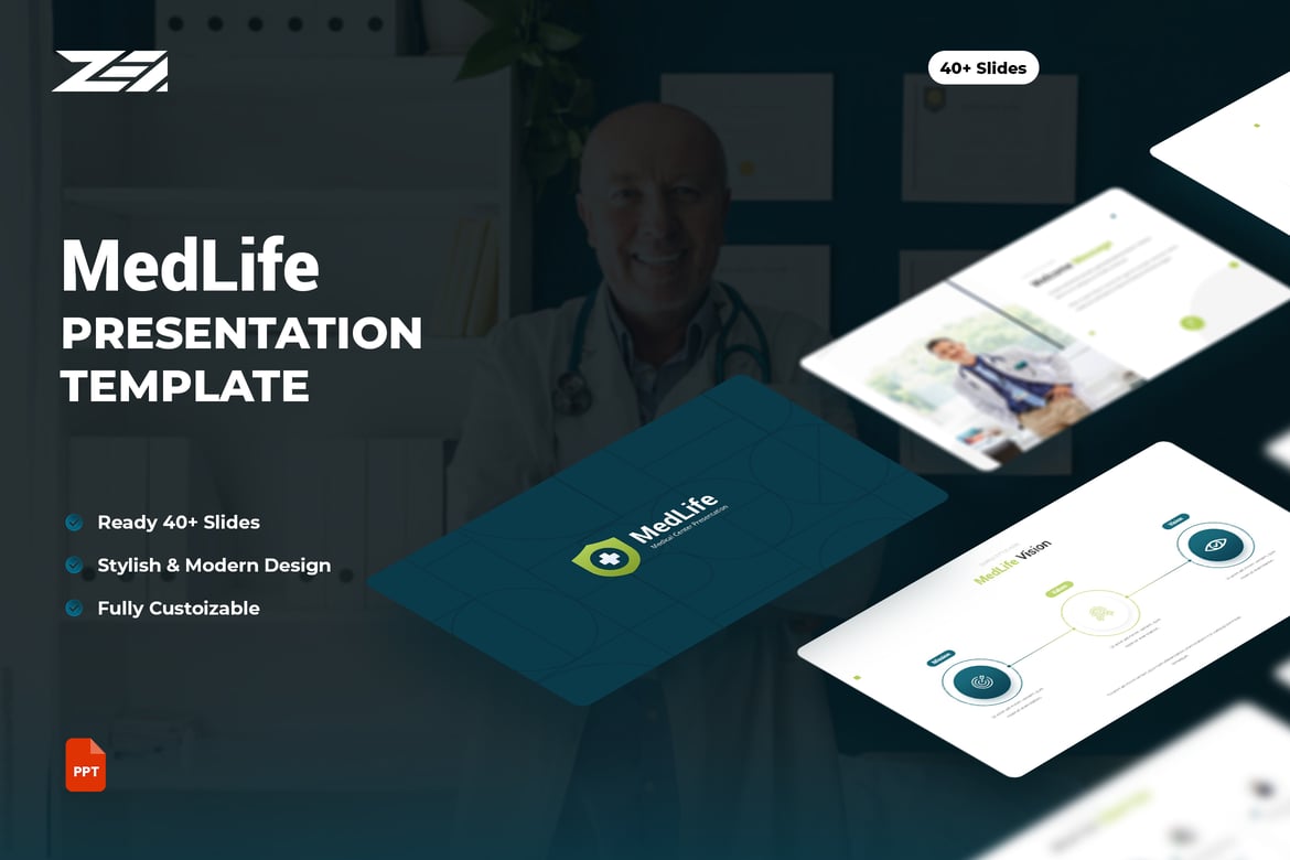 Template Presentasi MedLife - Solusi Profesional untuk Pusat Kesehatan