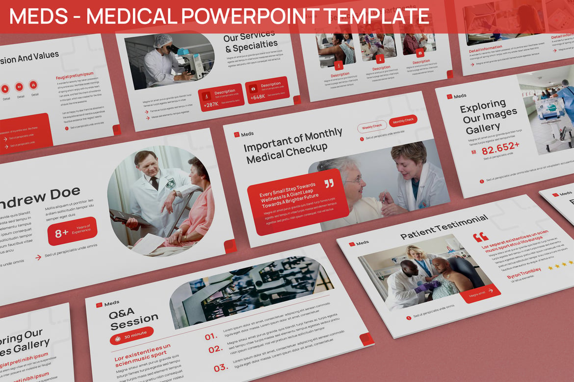 Template PowerPoint Medis - Solusi Presentasi Profesional