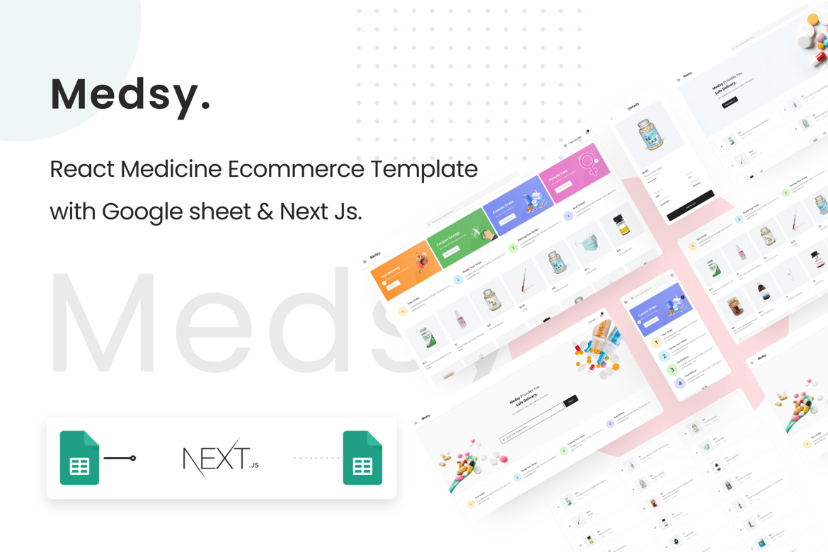 Medsys - Template Website E-commerce Obat Berbasis React