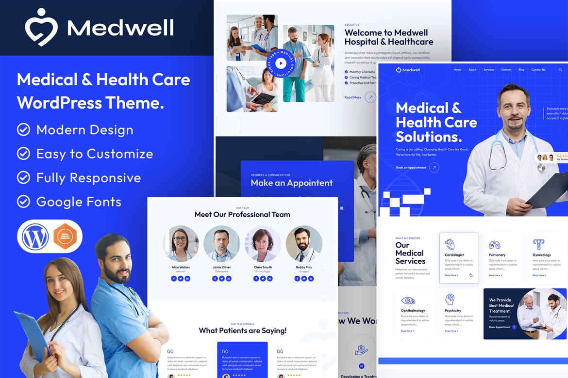 Medwell | Tema WordPress untuk Kesehatan dan Medis yang Terjangkau dan Modern