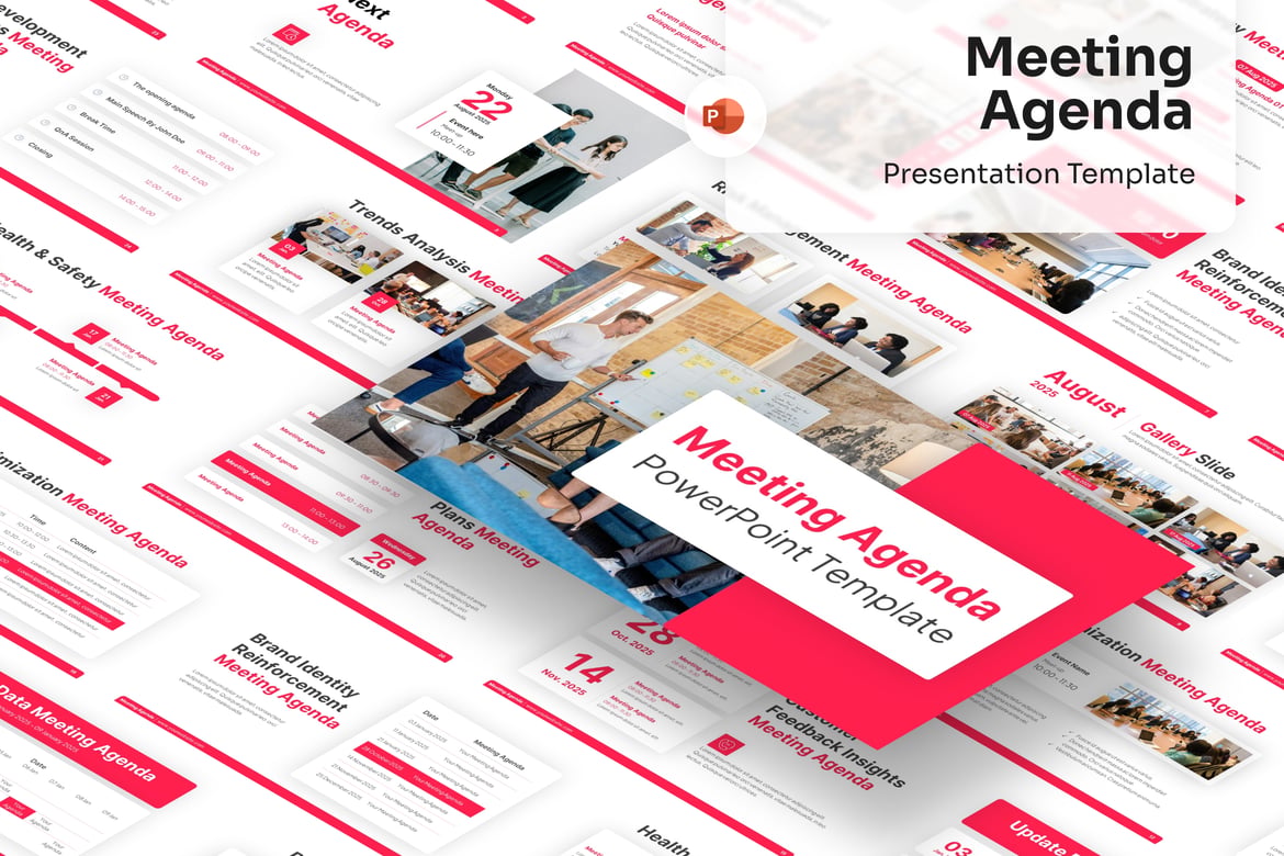 Template Presentasi Agenda Rapat yang Menarik