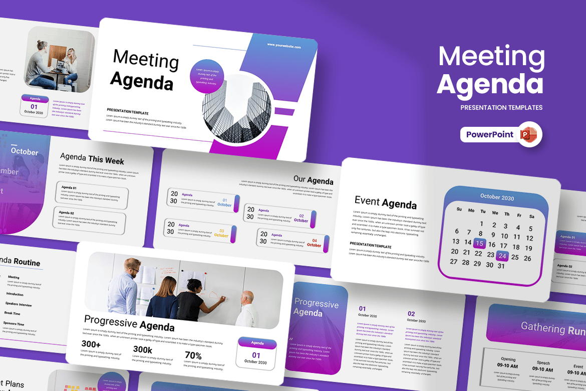Template Presentasi Agendas Pertemuan yang Menarik dan Profesional