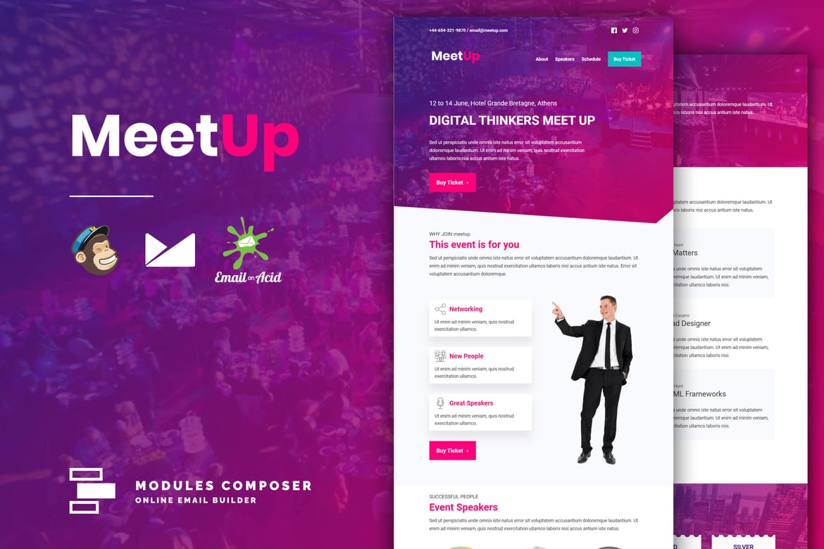 MeetUp - Template Email Responsif untuk Event dan Konferensi