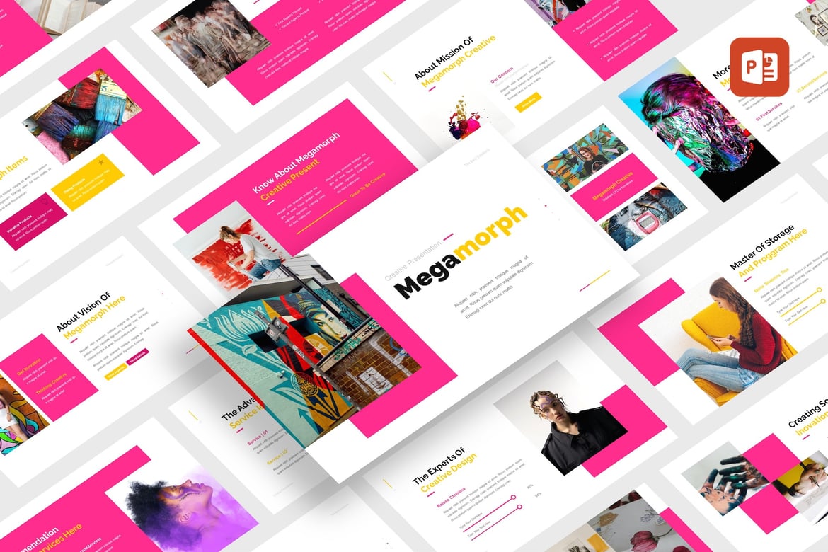 Megamorph - Template PowerPoint Kreatif untuk Presentasi Sukses