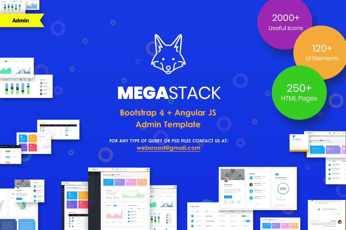 MegaStack - Template Admin Bootstrap 4 & Angular JS yang Fleksibel dan Modern