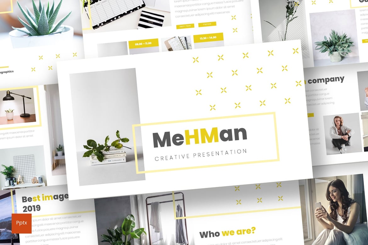 Mehman - Template PowerPoint Kreatif dan Minimalis