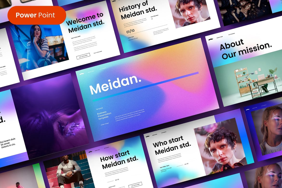 Template PowerPoint Meidan – Solusi Presentasi Profesional Anda