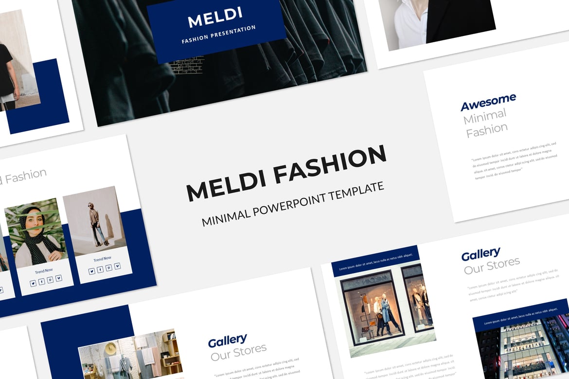 Template Presentasi Fashion Meldi yang Menarik dan Profesional
