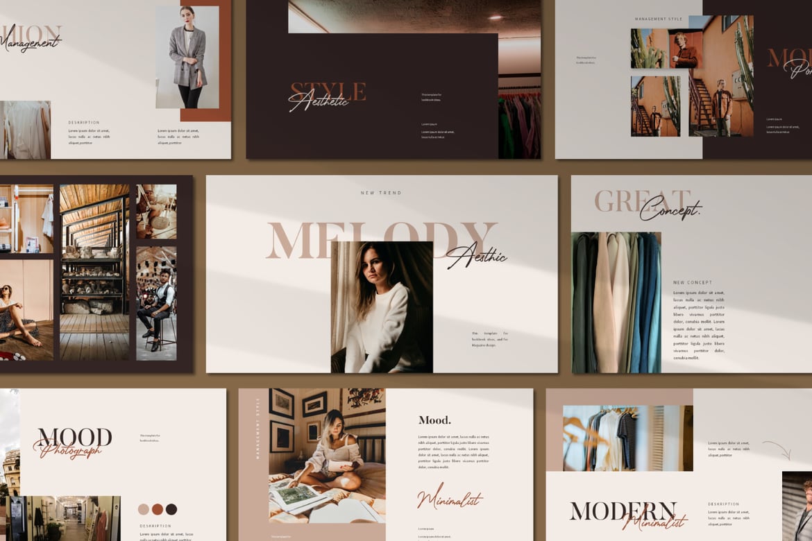 Template Powerpoint Melody yang Menarik dan Profesional
