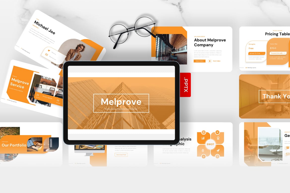 Template Presentasi PowerPoint Melprove – Serbaguna dan Profesional