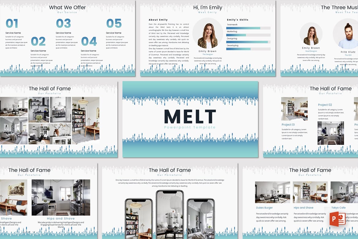 Template Powerpoint MELT - Solusi Kreatif untuk Presentasi Anda