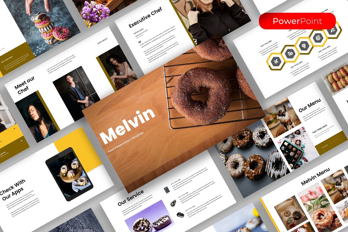 Template Presentasi PowerPoint Melvin - Solusi Kreatif untuk Bisnis Anda