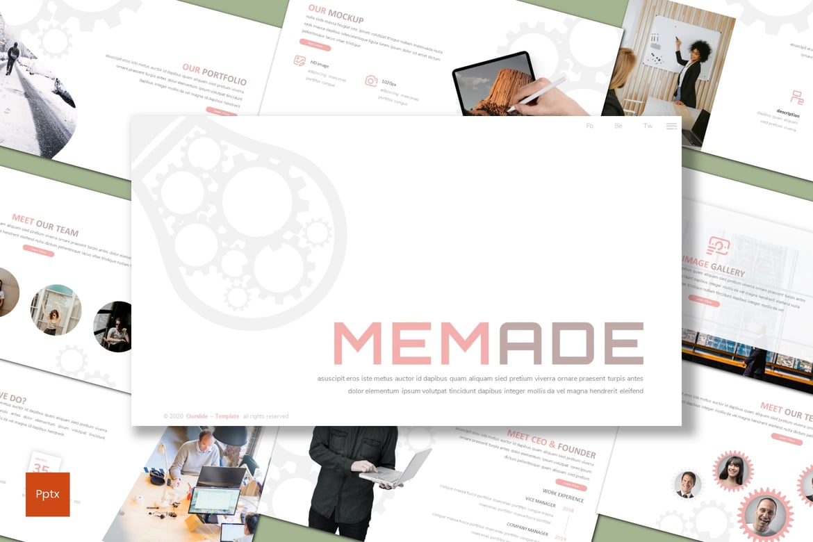 Template Powerpoint Memade - Solusi Presentasi Profesional Anda