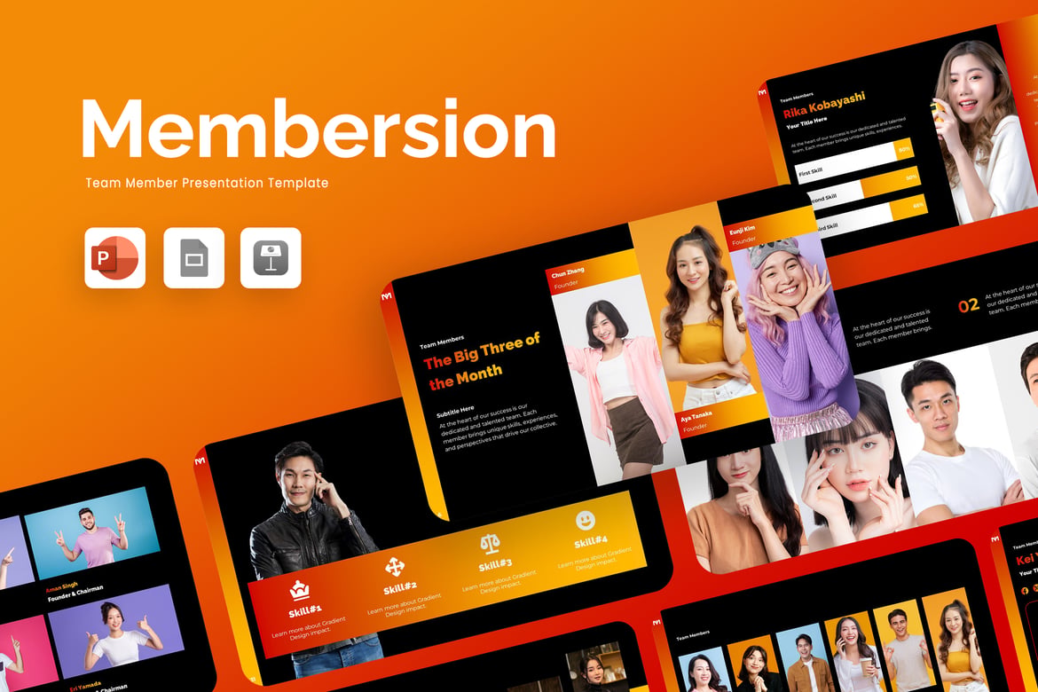 Membersion - Template Presentasi PowerPoint yang Menarik