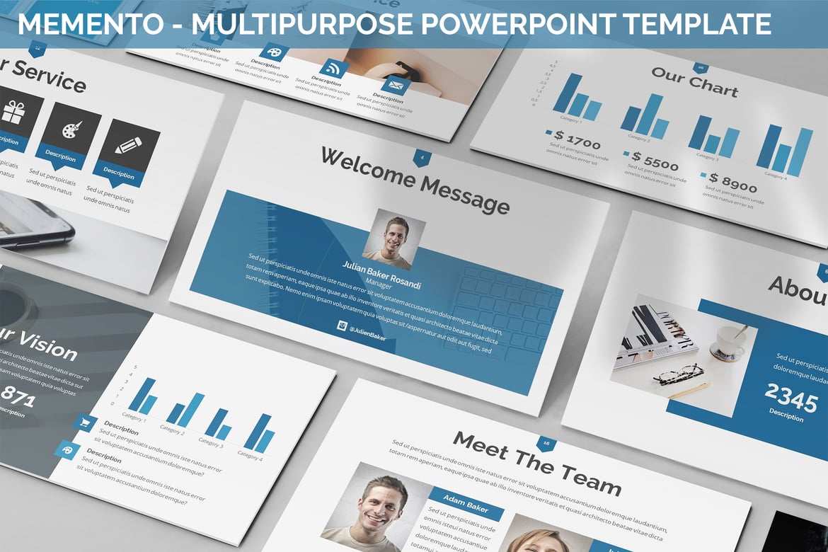 Memento - Template Powerpoint Serbaguna untuk Presentasi Profesional