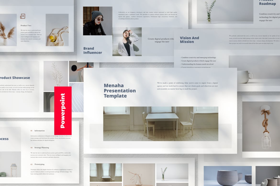 Template Presentasi PowerPoint Menaha yang Elegan dan Profesional