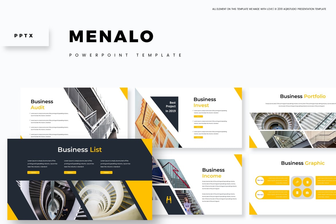 Template PowerPoint Menalo - Solusi Presentasi Profesional Anda