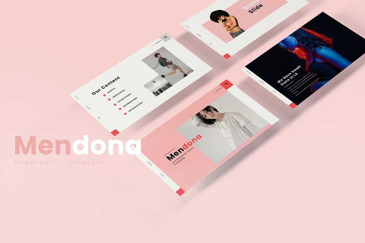 Template Presentasi PowerPoint Mendona yang Menarik dan Profesional