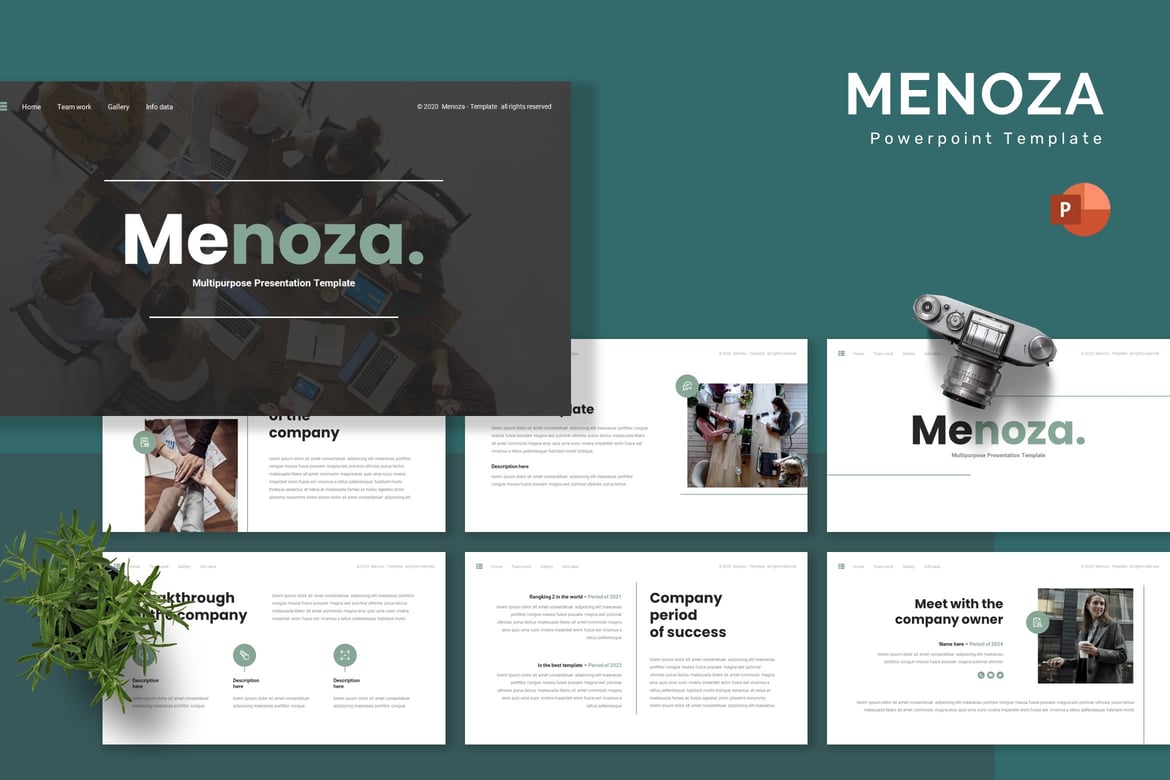 Menoza - Template PowerPoint Serbaguna yang Menarik
