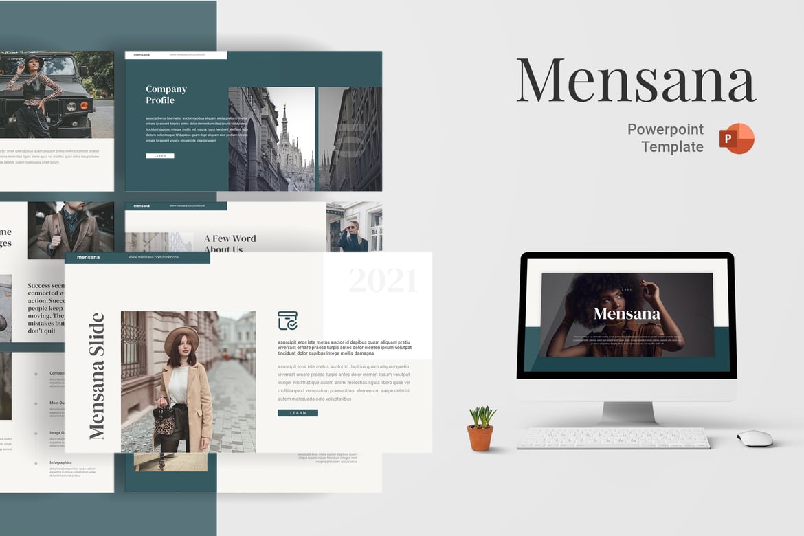 Template Powerpoint Mensana - Solusi Presentasi Profesional