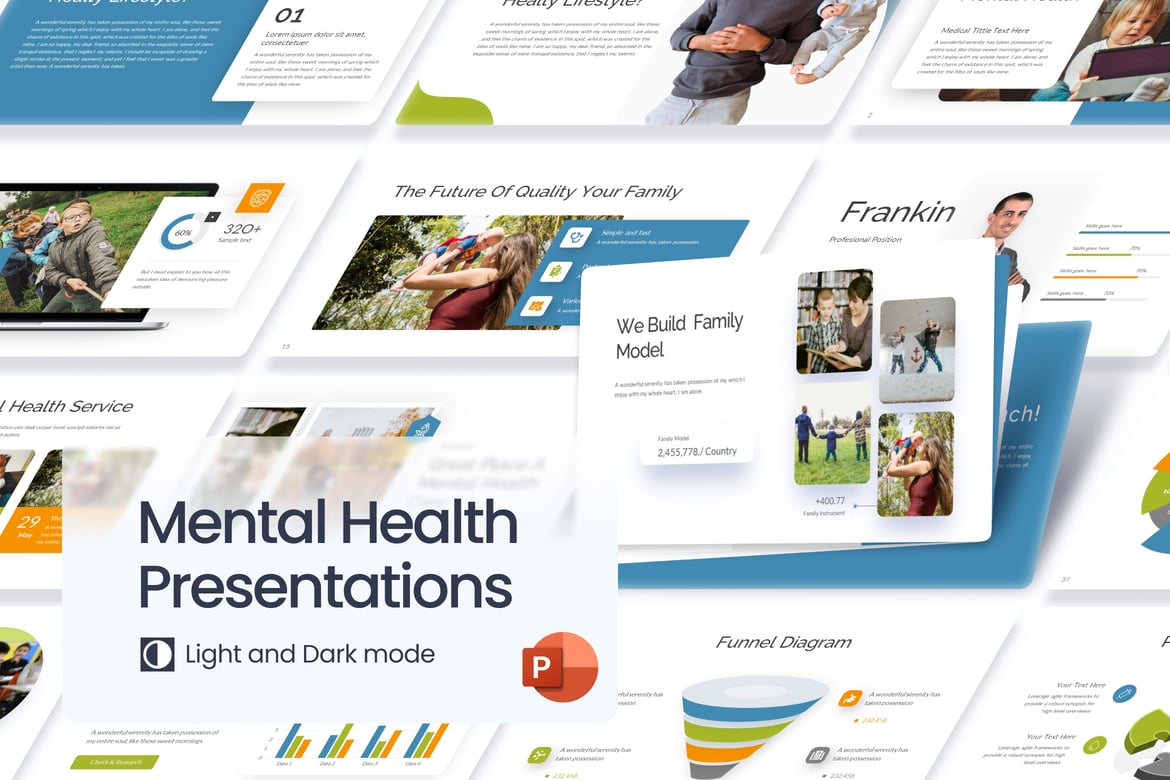 Template PowerPoint Kesehatan Mental yang Modern dan Efektif