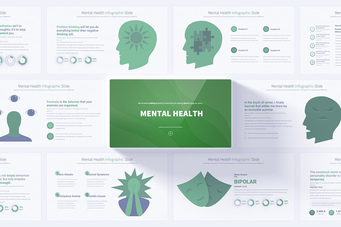 Presentasi PowerPoint Kesehatan Mental yang Menarik