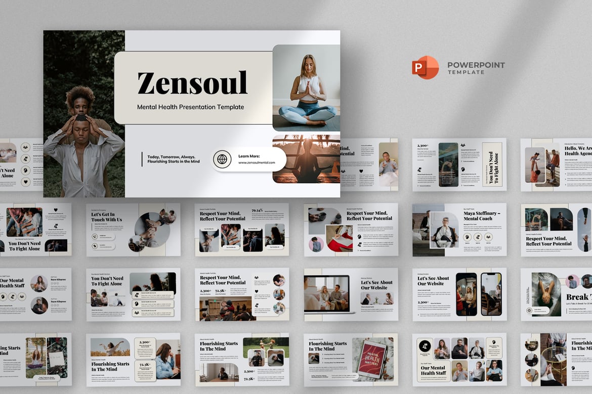 Template Powerpoint Kesehatan Mental yang Menarik dan Profesional