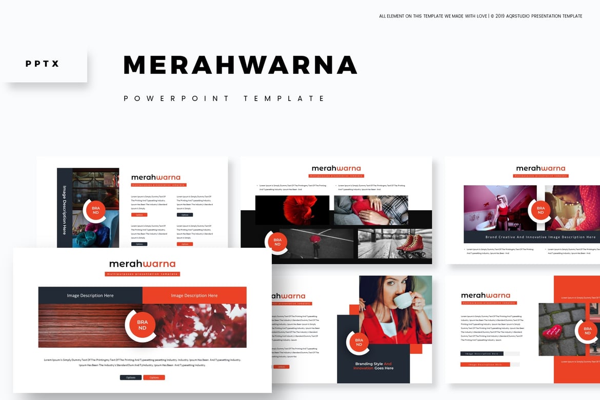 Merahwarna - Template PowerPoint Menarik untuk Semua Kebutuhan