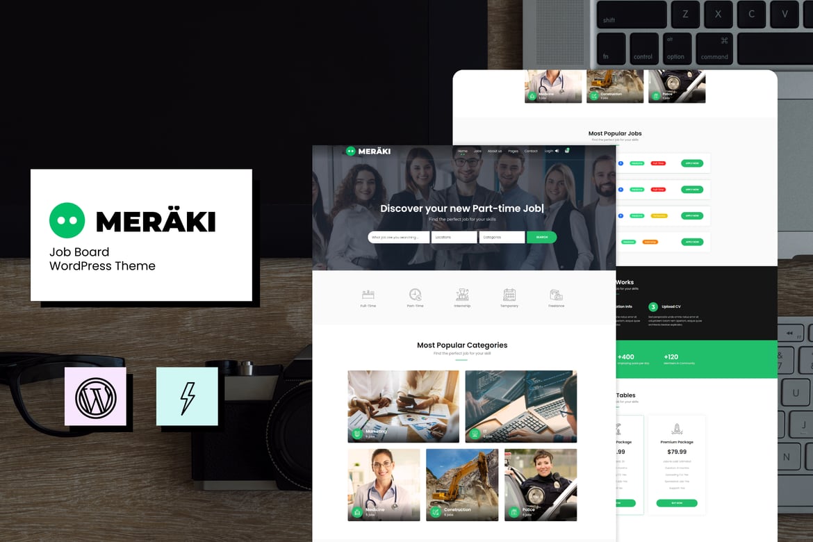 Tema WordPress Meraki - Solusi Terbaik untuk Job Board Anda