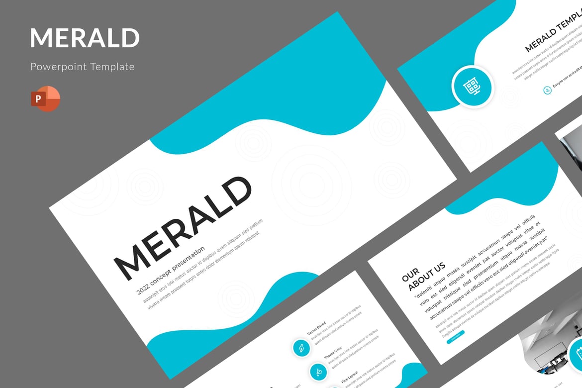Template Powerpoint Merald - Solusi Presentasi yang Menarik