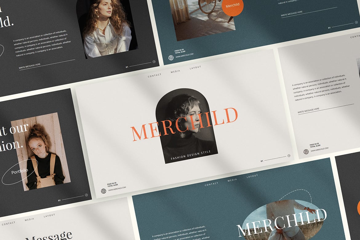Template Presentasi Merchild - Modern dan Elegan untuk Semua Kebutuhan Anda