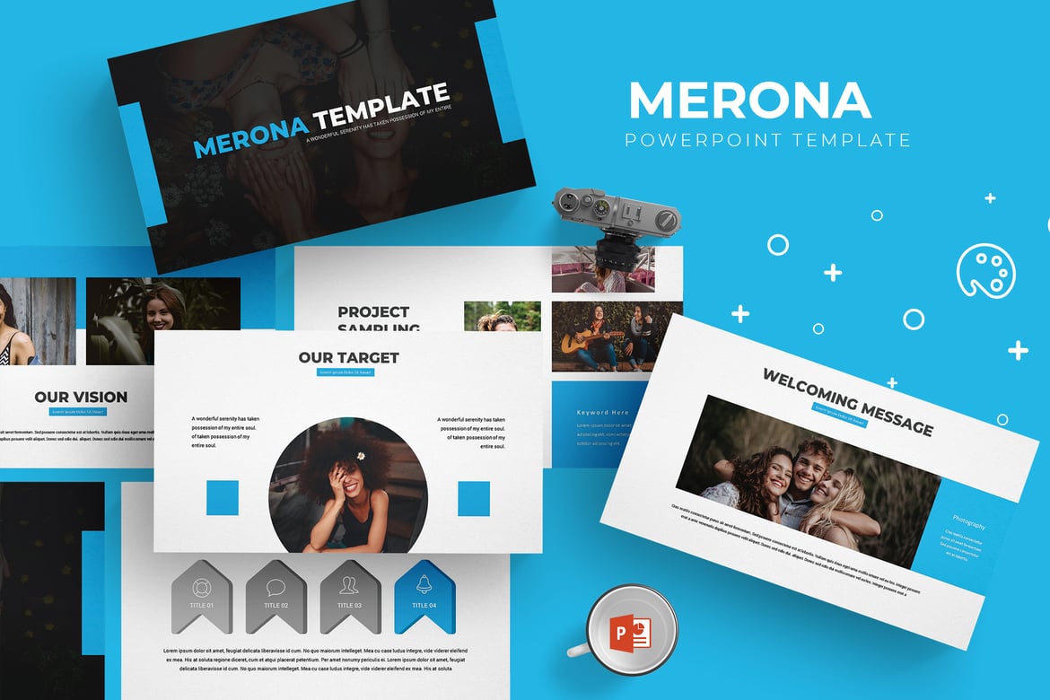 Template PowerPoint Merona - Solusi Presentasi Profesional