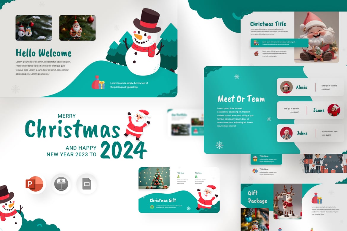 Template Powerpoint Natal 2023 yang Menarik dan Elegan