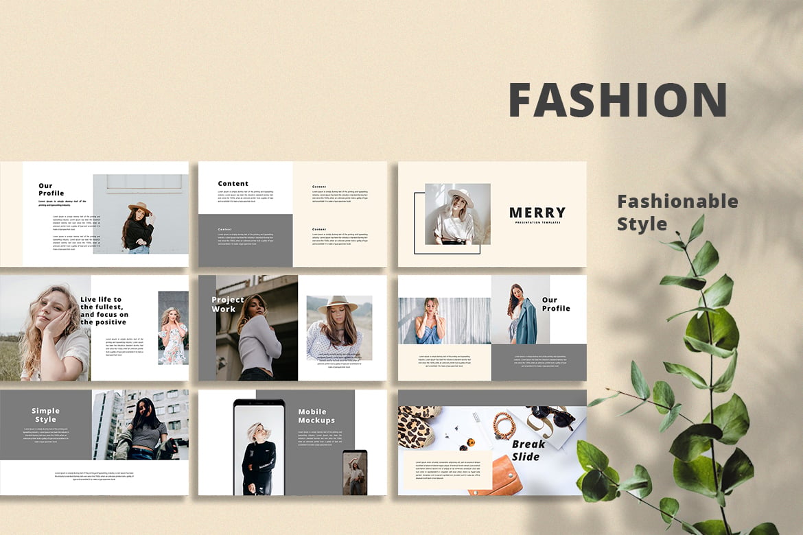 Template PowerPoint Merry yang Menarik dan Kreatif