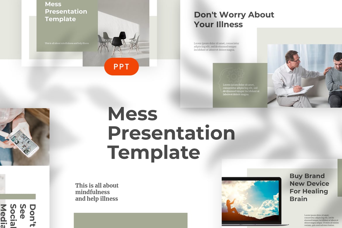 Template PowerPoint Mess - Desain Presentasi Profesional dan Menarik
