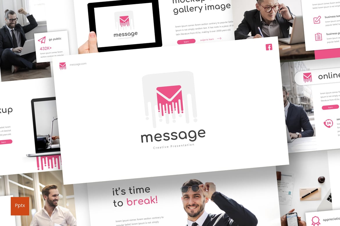 Template Presentasi PowerPoint - Desain Minimalis dan Kreatif