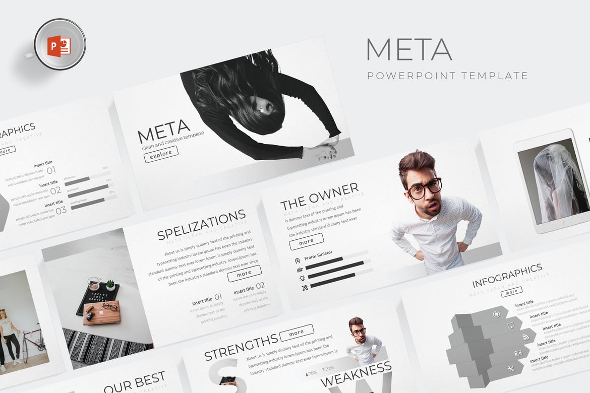 Template Powerpoint Meta - Solusi Presentasi Multifungsi