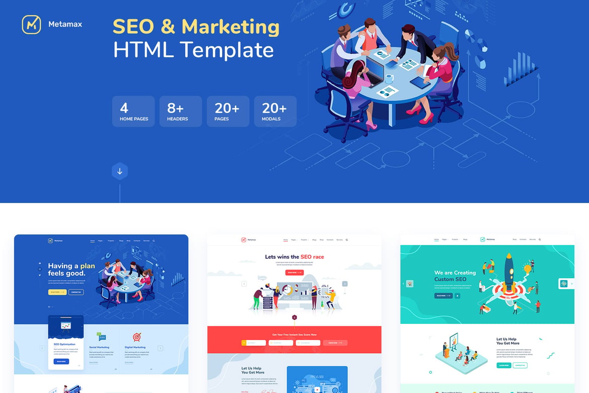 Template Website MetaMax: Solusi Terbaik untuk Agensi Pemasaran Anda