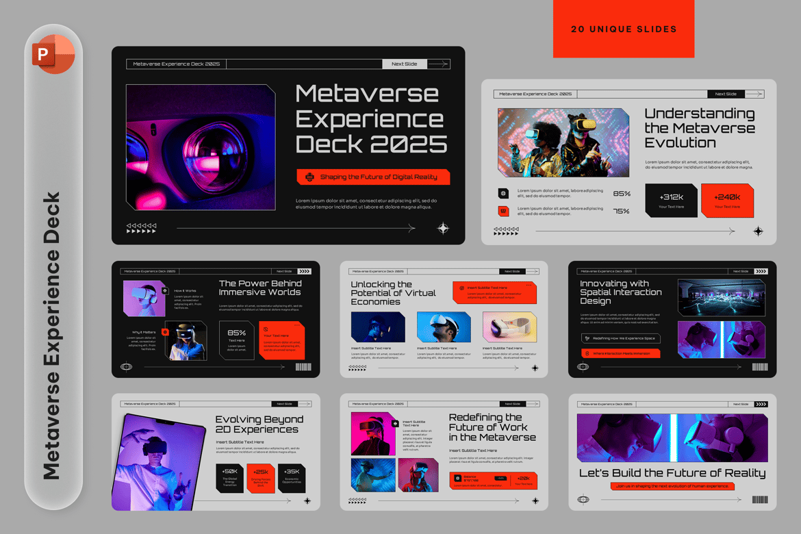 Template Presentasi Metaverse yang Inovatif untuk Mempresentasikan Ide Digital Anda