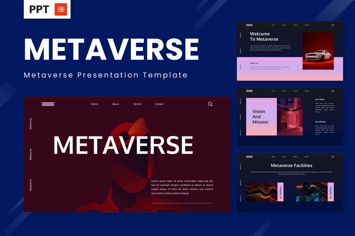 Template Presentasi Metaverse: Powerpoint untuk Era Digital
