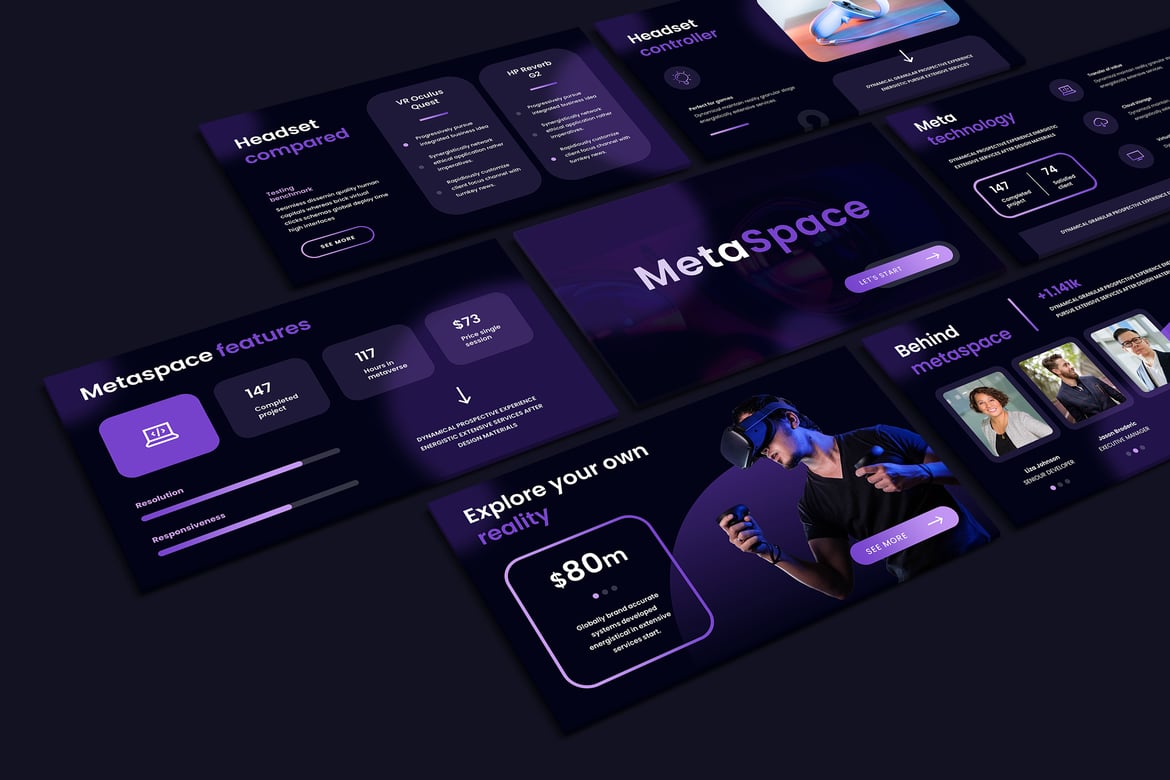 Template PowerPoint Metaverse yang Menarik dan Mudah Digunakan