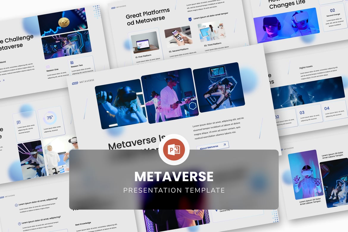 Template Presentasi PowerPoint Metaverse yang Menarik dan Profesional
