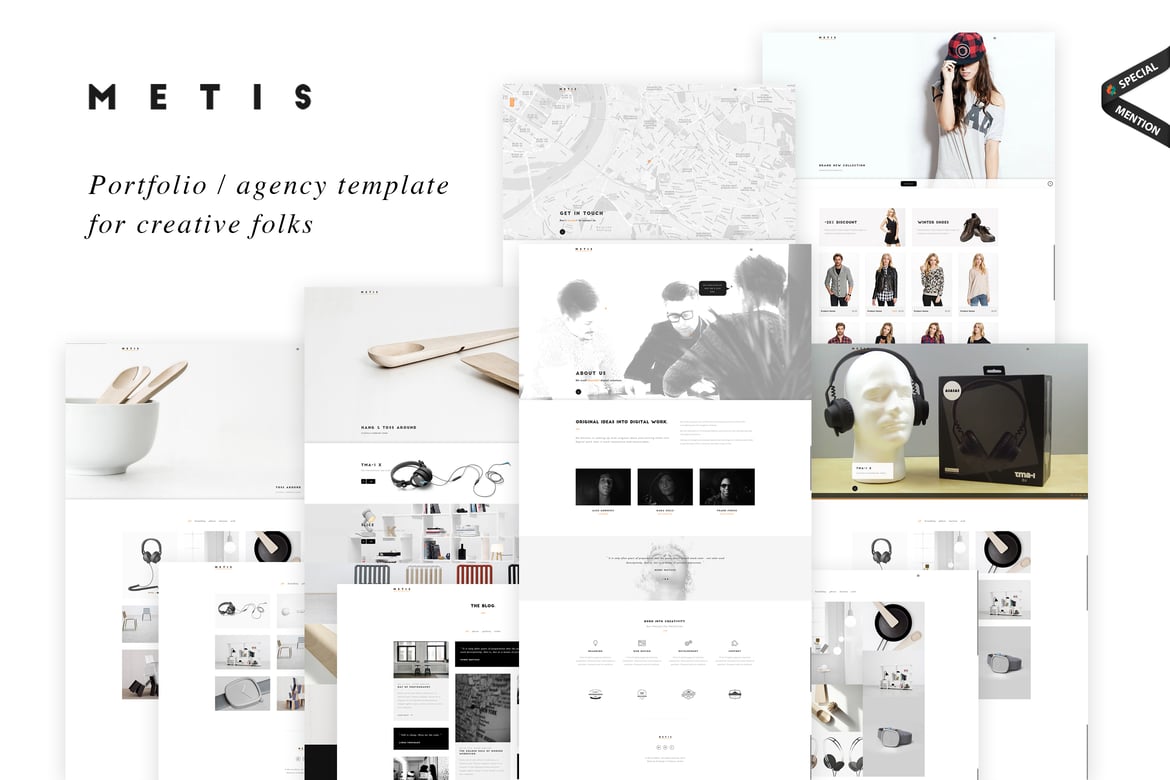 Metis - Template Kreatif untuk Portofolio dan Agensi