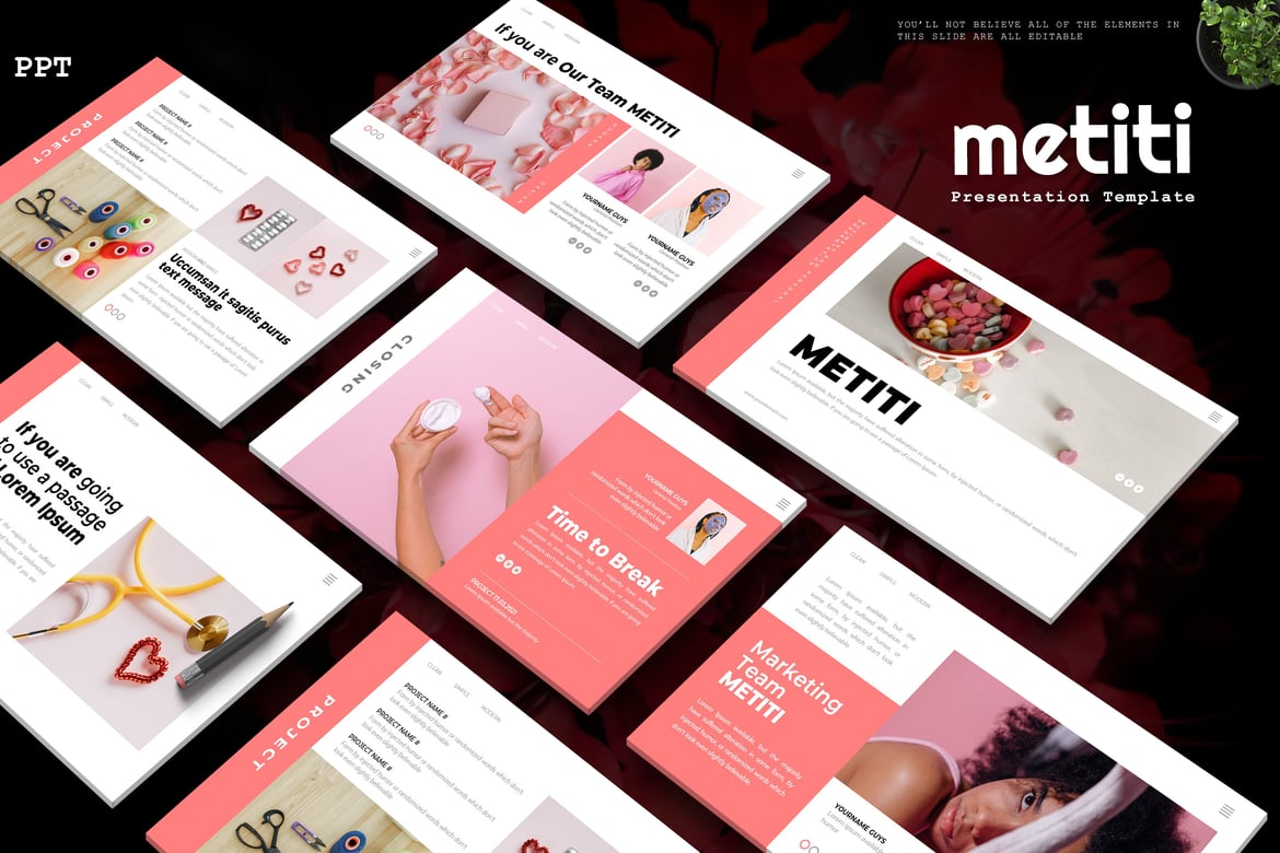 Metiti - Template PowerPoint Kreatif untuk Presentasi Profesional